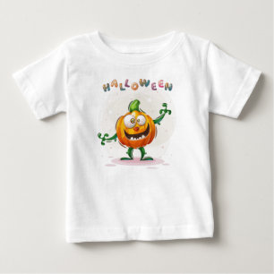 Funny Pumpkin Halloween Toddler Baby T-Shirt