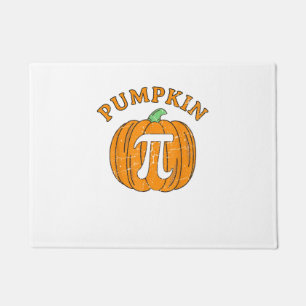 Funny Pumpkin Pie Halloween Thanksgiving Pumpkin P Doormat