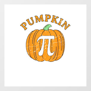 Funny Pumpkin Pie Halloween Thanksgiving Pumpkin P Wall Decal