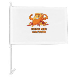 Funny Pumpkin Pie Thanksgiving Classic T-Shirt_1.p Car Flag