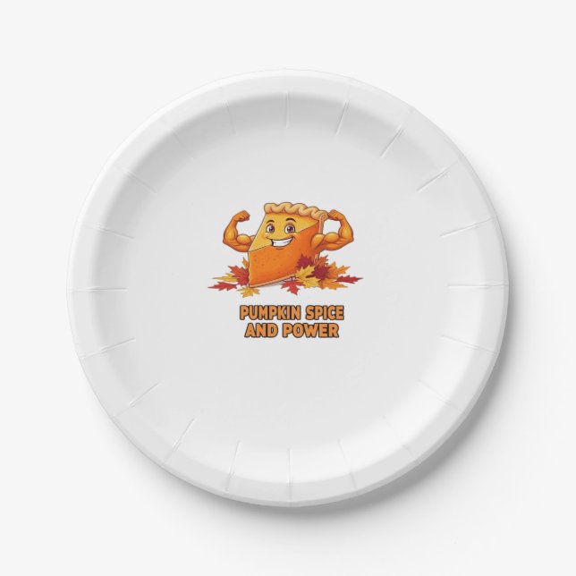 Funny Pumpkin Pie Thanksgiving Classic T-Shirt_1.p Paper Plates (Front)
