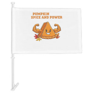 Funny Pumpkin Pie Thanksgiving Classic T-Shirt_2.p Car Flag