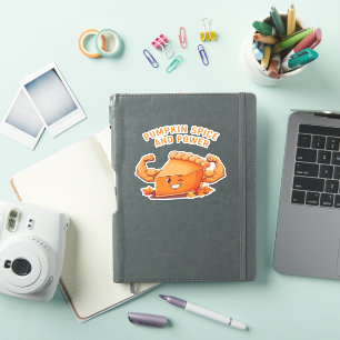 Funny Pumpkin Pie Thanksgiving Classic T-Shirt.png Sticker