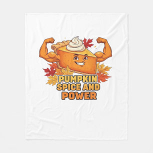 Funny Pumpkin Pie Thanksgiving Oversized T-Shirt.p Fleece Blanket