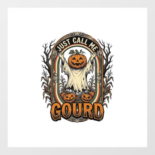 Funny Pumpkin Shirt Vintage Engraving Halloween Co Floor Decals