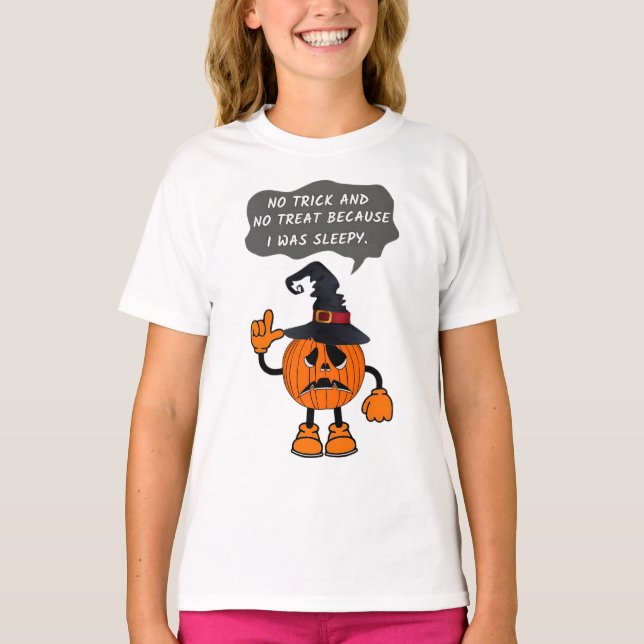 Funny Pumpkin was sleepy T-Shirt (Front)