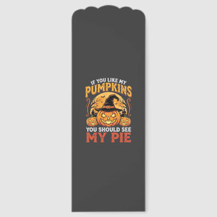 Funny Pumpkins Halloween Pie Design_1 Bookmarks
