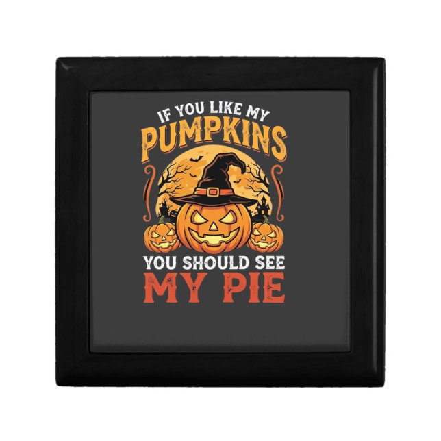 Funny Pumpkins Halloween Pie Design_1 Gift Box (Front)