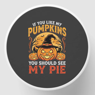 Funny Pumpkins Halloween Pie Design_1 Mini Candle Favors
