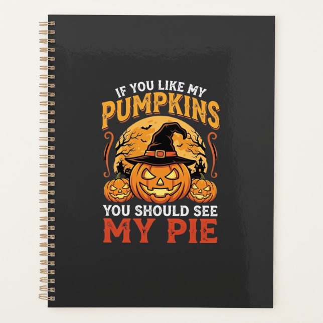 Funny Pumpkins Halloween Pie Design_1 Planner (Front)