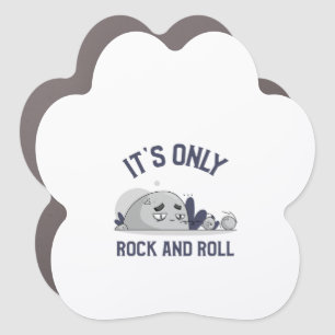 funny pun about rolling stones car magnet