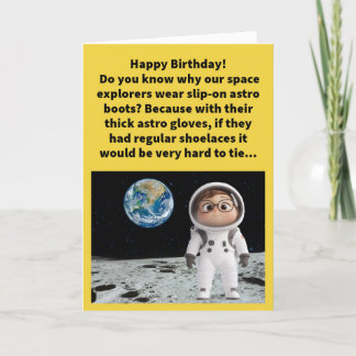 Funny Pun Astro Knots Happy Birthday Card