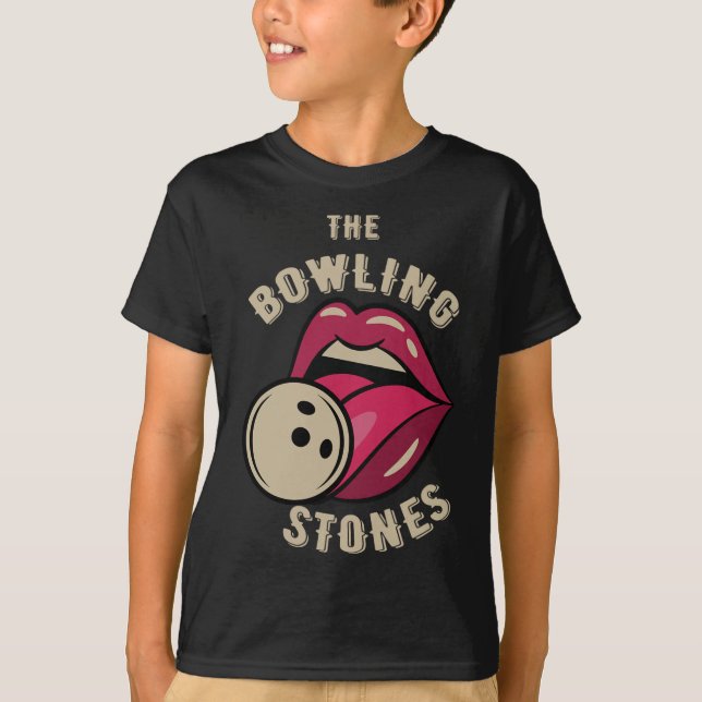 Funny Pun Bowling Stone  T-Shirt (Front)