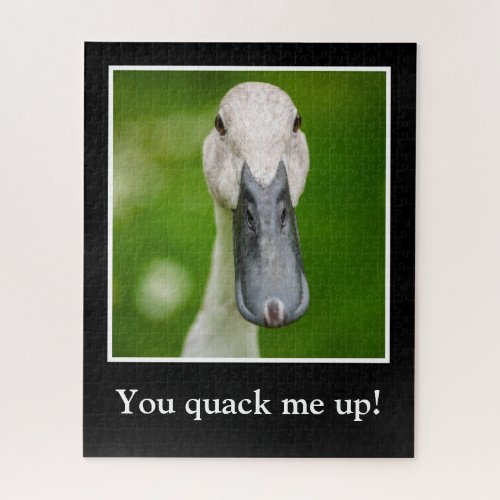 Funny Pun Clever Quack Duck Bird Jigsaw Puzzle