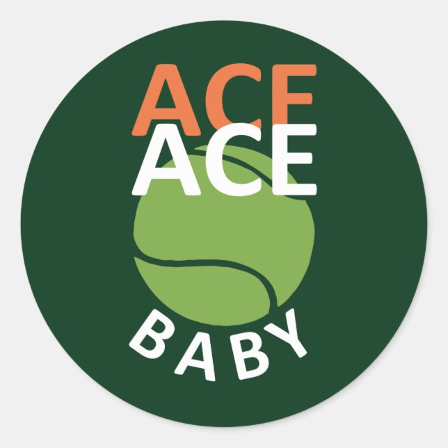 Funny Pun For Tennis Player Classic Round Sticker (Front)