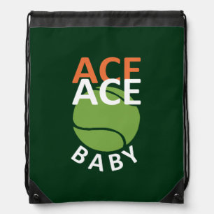 Funny Pun For Tennis Player Drawstring Bag
