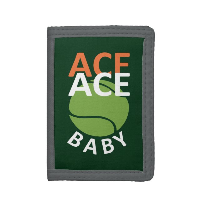 Funny Pun For Tennis Player Trifold Wallet (Front Vertical)