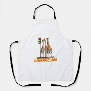 Funny Pun Giraffe Jam Apron