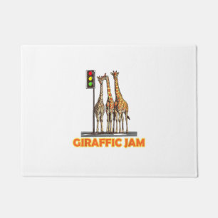 Funny Pun Giraffe Jam Doormat
