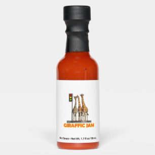 Funny Pun Giraffe Jam Hot Sauces