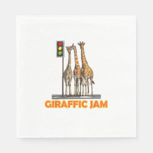 Funny Pun Giraffe Jam  Napkins