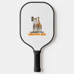 Funny Pun Giraffe Jam  Pickleball Paddle
