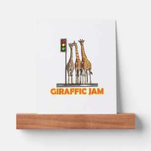 Funny Pun Giraffe Jam  Picture Ledge