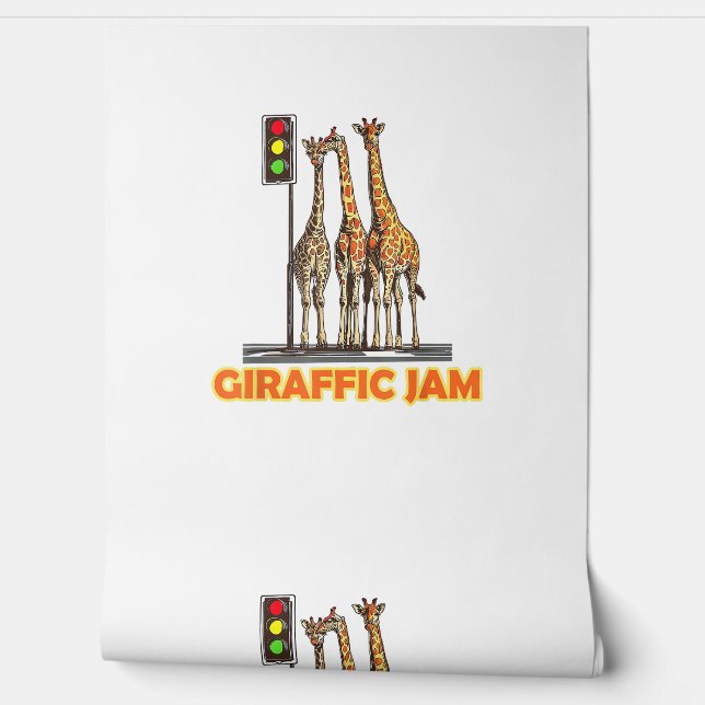 Funny Pun Giraffe Jam  Wallpaper (Unrolling)