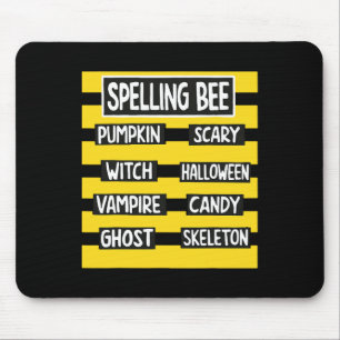 Funny Pun Halloween Costume For Teachers Spelling Mouse Pad