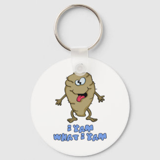 Funny Pun - I Yam What I Yam Keychain