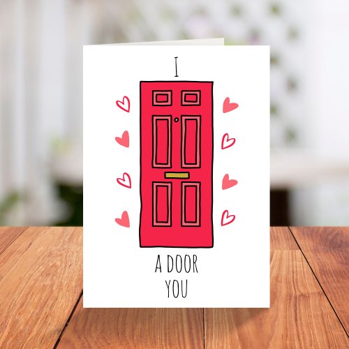 Funny pun illustration Valentines Day Holiday Card