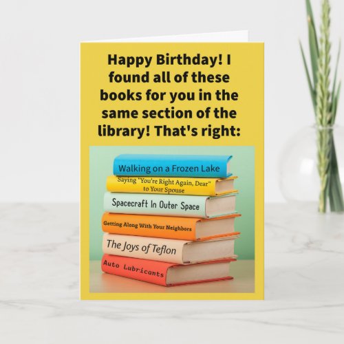 Funny Pun Non-Friction Happy Birthday