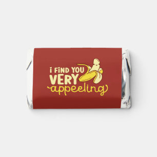 Funny Pun Peeling Banana Cute Love Valentine's Day Hershey's Miniatures