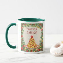 Funny Pun Personalized Season's Eatings Christmas