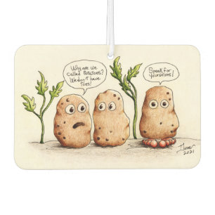 Funny Pun Potatoes Air Freshener