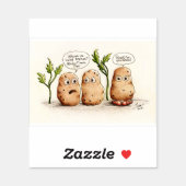 Funny Pun Potatoes Contour Cut Sticker (Sheet)