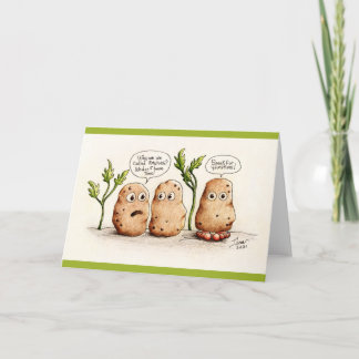 Funny Pun Potatoes Greeting Card