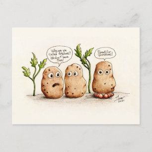 Funny Pun Potatoes Postcard