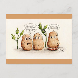 Funny Pun Potatoes Postcard