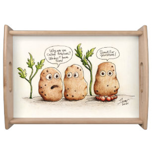 Funny Pun Potatoes Serving Tray