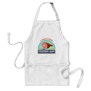 Funny Pun "Premium Ham" Apron