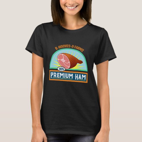 Funny Pun Premium Ham Black T_Shirt