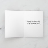 Funny Pun Pudding Mother's Day Greeting Card (Inside)
