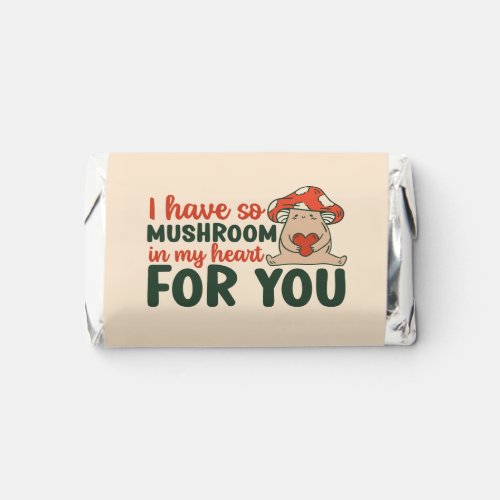 Funny Pun So Mushroom In My Heart Valentines Day Hersheys Miniatures