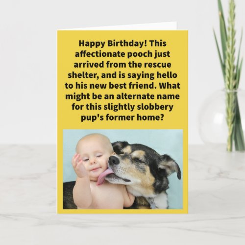 Funny Pun The Licker Store Happy Birthday Card