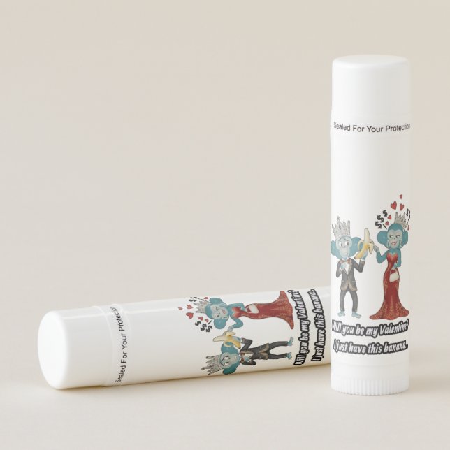 funny pun valentine's gift  lip balm (Front)