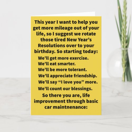 Funny Pun Well Alignment Happy Birthday Card
