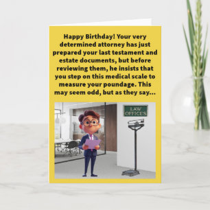 Funny Pun Where There's a Will Happy Birthday Card