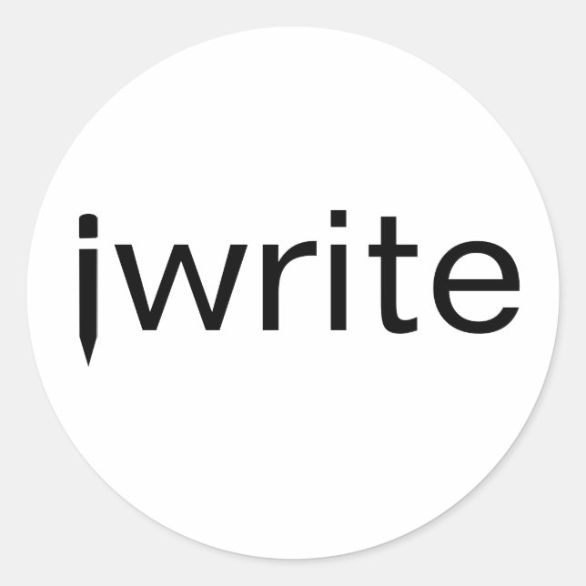 Funny Pun Writers Stickers Add Your Color Custom (Front)