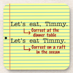 Funny Punctuation Grammar Coaster